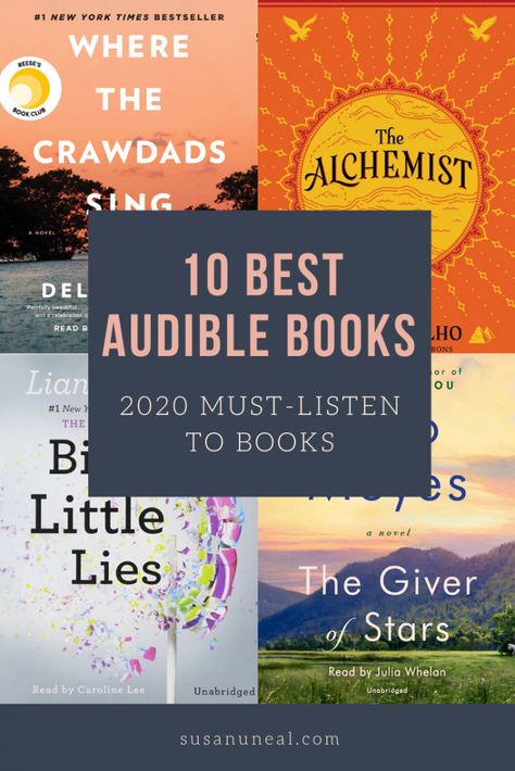 10 Best Audiobooks to Listen to in 2020 | Audible Book Recommendations, Books To Listen To, Audible Books Reading Lists, Books To Listen To On Audible, Best Books To Listen To On Audible, Best Audiobooks 2022, Best Audiobooks For Women, Good Audio Books, Free Audible Books