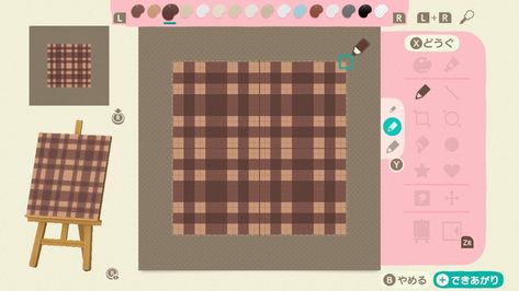 Acnh Grid Design, Animal Crossing Outfits Design Grid, Acnh Tutorial, Ac Outfits, Animal Crossing Design, Cottagecore Animals, Acnl Paths, Cottagecore Animal Crossing, Motif Acnl