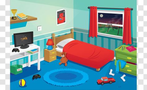 Bedroom Clip Art - Bed - The Cliparts - bed, recreation room, play, recreation, interior design, net, bedroom furniture sets Bedroom Cartoon Illustration, Bedroom Clipart, Bed Clipart, Cartoon Drawing For Kids, Wall Prints Quotes, Bedroom Cartoon, Bedroom Illustration, Messy Bed, Room Drawing