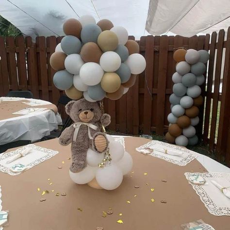 11+ Creative Ideas for Teddy Bear Centerpieces – MorisMos Teddy Bear Baby Shower Centerpiece, Bear Centerpieces, Teddy Bear Centerpieces, Teddy Bear Baby Shower Theme, Diy Teddy Bear, Bear Baby Shower Theme, Idee Babyshower, Teddy Bear Theme, Sweet Nursery