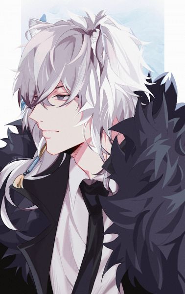 Kings Avatar, Monochrome Kids, Anime Cat Boy, Silver Ash, Cat Character, Anime Wolf, Anime Cat, Anime Drawings Boy