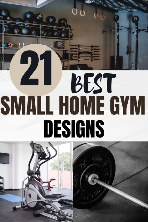 YOU HAVE TO TRY OUT THESE 21 SUPER CUTE SMALL HOME GYM DESIGNS! THERE ARE A TON OF WAYS TO ORGANIZE YOUR GYM EQUIPMENT AT HOME MAKING IT EASY TO STORE IT ALL WHEN YOU ARE DONE. THESE DESIGN LAYOUTS WILL MOTIVATE YOU TO WORKOUT! #21IDEAS #SMALLHOMEGYM #ATHOMEGYM #GYMDESIGNS #CUTESMALLHOME Workout Spaces In Basement, Workout Room Garage, Workout Room Ideas Home Garage, Small Workout Space In Garage, Ultimate Home Gym, Compact Gym Small Spaces, Small Garage Home Gym, In Home Workout Room, Small Space Home Gym Ideas