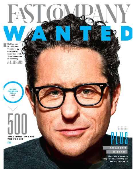 J.J. Abrams, World-Changing Ideas, Amazon's Hiring! | Fast Company Fast Company Magazine, Company Magazine, Annual Report Covers, Amazon Jobs, Business Leaders, Fast Company, Magazine Subscription, Busy At Work, Brand Story