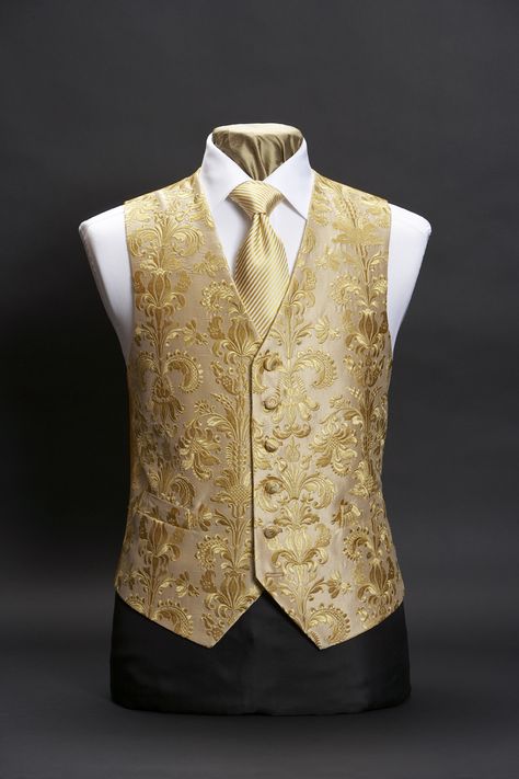 Gold Suits For Men, Gold Waistcoat, Embroidered Waistcoat, Wedding Vest, Wedding Waistcoats, Gold Suit, Mens Waistcoat, Waistcoat Men, Mens Summer Outfits