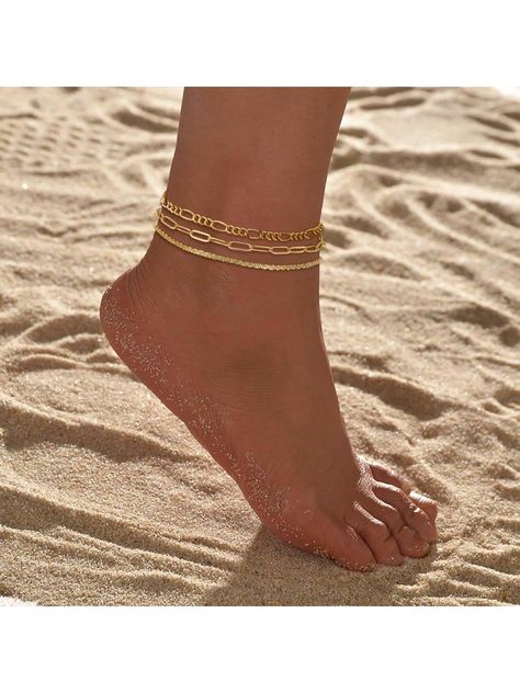 Premium Material: Crafted from 14k gold plated, nickel-free and lead-free material, our ankle bracelets for women are waterproof and guaranteed not to tarnish, rust, or discolor over time.  Adjustable Size: The size the gold anklet is 8.5"+ 2.3" extension, adjustable sizes meet the daily wearing needs. With a strong lobster clasp, you can easily adjust the ankle bracelets length by yourself, these ankle bracelets suitable for women and teen girls.  Exquisite Designs: gold anklet non tarnish waterproof choose from a variety of elegant and stylish designs to complement any outfit, adding a touch of sophistication to your look. A cute ankle bracelet for women is a must-have summer jewelry!  Perfect Gift: Surprise your loved ones with a thoughtful and beautiful gift that they can cherish for y Pearl Ankle Bracelet, Cute Anklets, Summer Anklets, Gold Anklet, Watches Women Fashion, Ankle Bracelets, Summer Jewelry, Kids Beachwear, Womens Bracelets