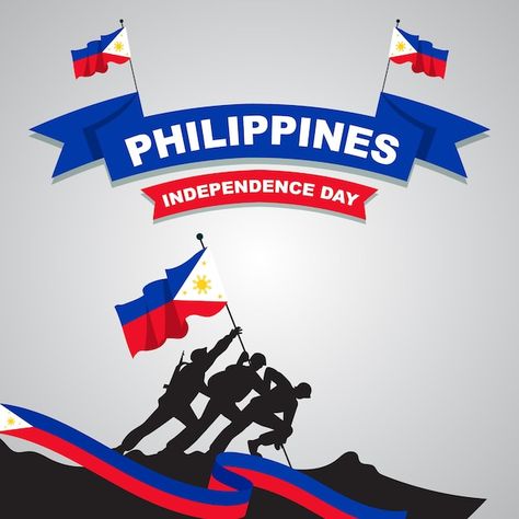 Philippine independence day | Premium Vector #Freepik #vector #design #philippines #template #victory Independence Day Philippines Poster, Happy Independence Day Philippines, Apolinario Mabini, Independence Day Philippines, Independence Day Pictures, Independence Day Poster, National Heroes, Social Media Poster, Creative Ads