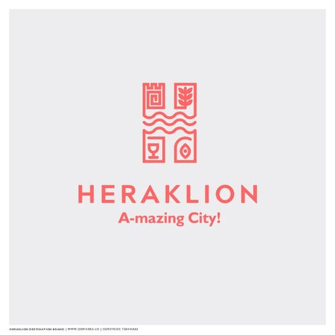 Heraklion City Tourism Branding Award - World Brand Design Tourism Branding, City Logos Design, Crete Island Greece, Historical Logo, History Logo, Tourism Design, Place Branding, Tourism Logo, Church Branding