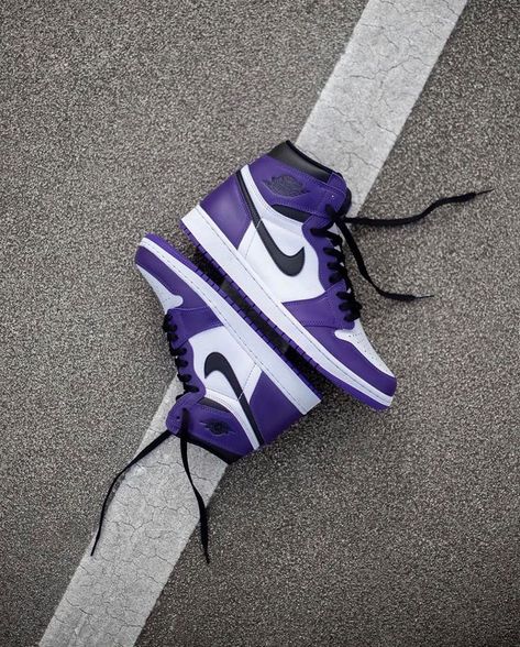 Swaggy Shoes, Fly Clothing, Purple Toes, Sneaker Outfits, Sneaker Trend, Jordan Sneaker, Shoe Ideas, High Court, Tomboy Outfits