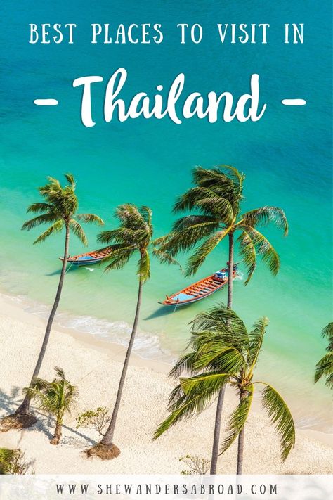 Here's a complete list about the best places to visit in Thailand including tips about what to do, where to stay and how much time to spend there! | Thailand Bucket List | Most beautiful places in Thailand | Epic places in Thailand | Best Thai Islands | Best islands in Thailand | Thailand Travel Tips | Thailand Travel Photos | Secret places in Thailand | Thailand Travel Guide | Where to go in Thailand | Things to do in Thailand | Most Beautiful Places in Thailand | Where to go in Thailand Thailand Bucket List, Places To Visit In Thailand, Most Beautiful Places To Visit, Thailand Itinerary, Thai Islands, Railay Beach, Weekend Break, Thailand Travel Tips, Thailand Travel Guide