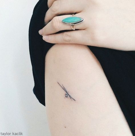 Crossroads | 53 Subtle Tattoo Ideas Your Parents Won't  Even Mind Crossroads Tattoo, Tato Nama, Kathleen Hanna, 10 Tattoo, Tattoo Henna, Subtle Tattoos, Ankle Tattoo, Minimal Tattoo, Get A Tattoo