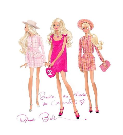 Clueless Scrapbook, Watercolor Fashion Sketch, Barbie Fashion Sketches, Barbie Drawing, Fashion Design Sketch, Concept Clothing, Fashion Illustration Sketches, Beautiful Barbie Dolls, Fashion Design Sketches