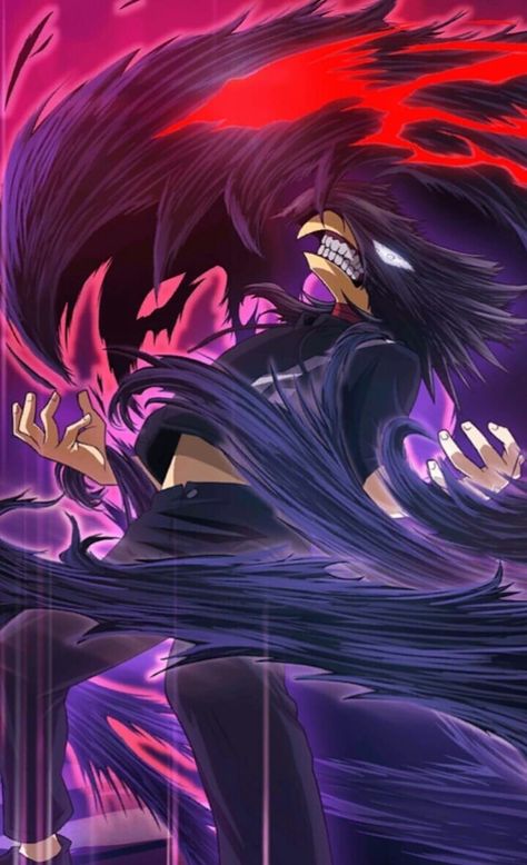 Fumikage Tokoyami || My Hero Academia Fumikage Tokoyami, An Anime, Anime Character, Hero Academia, Purple, Red, Hair, Anime, Black