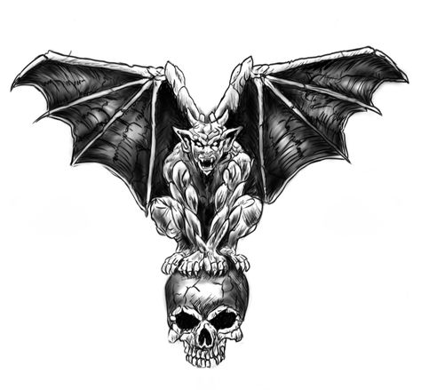 Gargoyle Back Tattoo, Gargoyle Tattoo Gothic, Deamon Tattoos Design, Gothic Gargoyles Drawing, Gothic Tattoo Ideas For Men, Gargoyle Tattoo Design, Gargoyle Tattoo For Women, Gargoyle Tattoos, Gargoyle Drawing