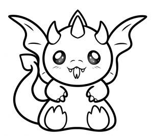 how to draw a kawaii dragon step 6 Baby Dragons Drawing, Dragon Manga, Easy Dragon Drawings, Chibi Dragon, Cute Dragon Drawing, Dragon Coloring, Kawaii Drawing, Inktober 2024, Pet Play