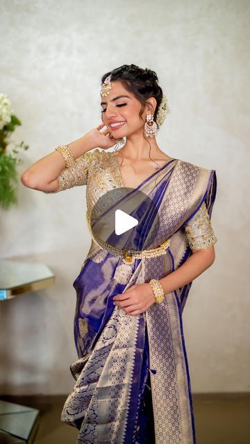 Wedding Saree Draping Styles, Banarsi Saree Draping Style, Sari Styles Ideas, Indian Sari Dress Traditional, Bengali Style Saree Draping, Two Saree Draping Styles, Trending Sarees Indian Weddings, Saree With Dupatta Draping, Saree Dress Gowns Ideas