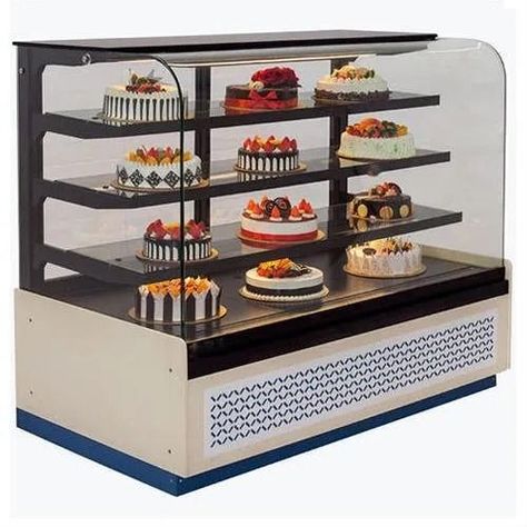 Cake Counter Display, Bakery Display Counter, Cake Display Counter, Food Warmer Display, Modern Bakery, Snack Display, Donut Display, Food Counter, Pastry Display