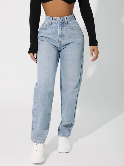 Mama Jeans, Streetwear Jeans, Stylish Jeans, Jeans Mom, Jeans Casual, Trouser Style, Tapered Jeans, Waist Jeans, Women Denim Jeans