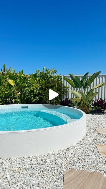 Interior styling | lifestyle | DIYs | on Instagram: "For those that said we would regret getting a plunge pool…   Not one bit 💦👌   Why did we choose a plunge pool when we had the space for a larger pool?   We didn’t want to sacrifice most / all our yard for a pool as the boys love to kick the footy on the grass.   So for us, our pool is the perfect size for to cool off and we still have enough space in our yard for the kids to play 💦👌  #coastal #coastalliving #coastalhome #pool #summer #home #moderncoastal #coastallandscape #coastalpool #scplungepools #plungie #plungepool #white #pool #summerdays #swimming #swim #summerswim #coastalstyle #coralhomes #coralhomesqld #home #coralhomes #neutralhome" Diy Plunge Pool, Plunge Pool Ideas, Cowboy Pool, White Pool, Renovation Inspiration, Boys Love, Plunge Pool, Summer Home, Summer Swim