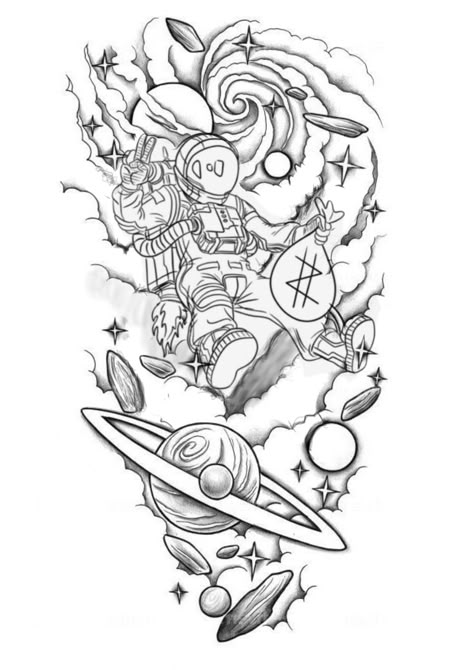 Arm Tattoo Men Sketch, Cloud Tattoo Sleeve, Thigh Tattoo Men, Half Sleeve Tattoo Stencils, Watercolor Tattoo Ideas, Arm Tattoos Drawing, Temple Tattoo, Best Leg Tattoos, Quarter Sleeve Tattoos