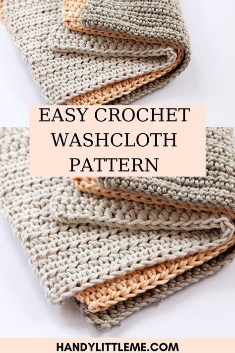 Corak Krusye, Crochet Washcloth Free Pattern, Crochet Washcloth Free, Crochet Dish Cloth Free Pattern, Crochet Washcloths, Modern Haken, Crochet Dish Towels, Crochet Washcloth Pattern, Crochet Scrubbies