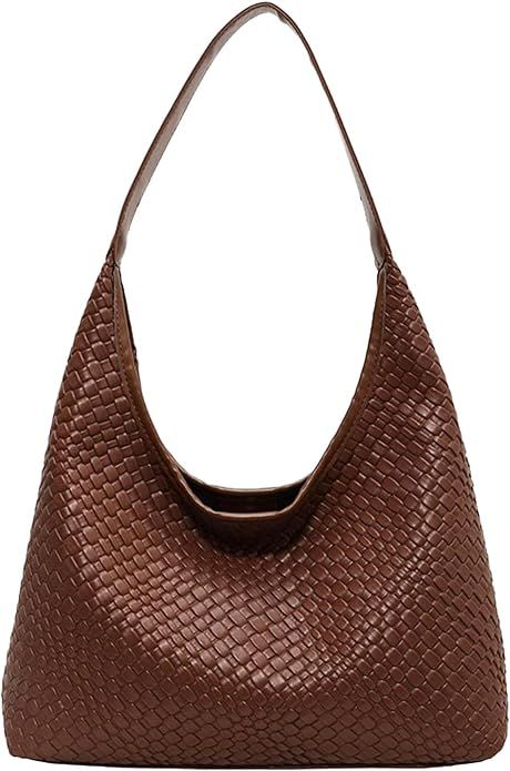 Amazon.com: 2024 Woven Leather Tote Bag for Women Top-handle Shoulder Bag, Hobo Bags Large Capacity Soft Vegan Crossbody Handbag Underarm (black) : Clothing, Shoes & Jewelry Women Boho Style, Casual Fall Fashion, Woven Leather Tote, Shopping Tote Bags, Handbag Storage, Shopper Bags, Trendy Shoulder Bag, Boho Bags, Hobo Bags