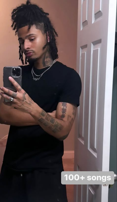 Braids With Fade, Black Men Tattoos, Loc Styles For Men, Guys Grooming, Dread Heads, Cute Dreads, Dreadlock Hairstyles For Men, Light Skin Men, Short Locs Hairstyles