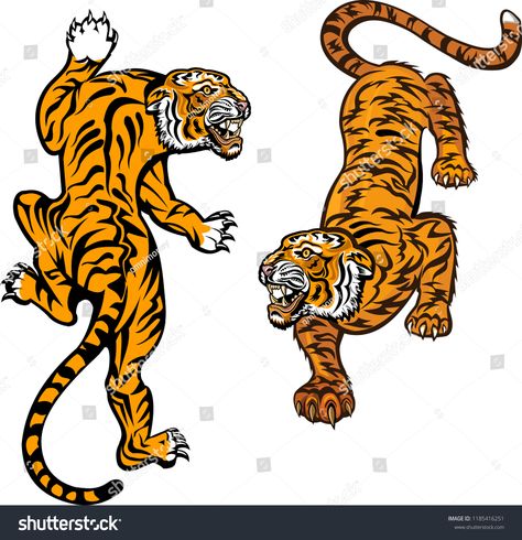 Tiger Jump. TattooTiger#Jump#Tattoo Leaping Tiger Tattoo, Jump Tattoo, Tattoo Arrow, Tattoo Tiger, Arrow Tattoo Design, Stomach Tattoo, Tiger Tattoo Design, Hanging Upside Down, Tattoo Animal