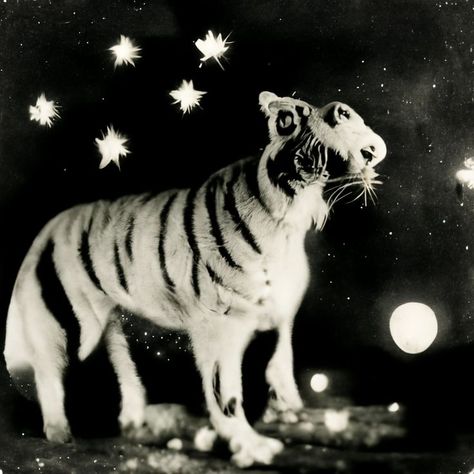 obscure b&w 1920s tiger photo Obscure Aesthetic, Tiger Photo, Pin Up Posters, Safe Space, Animal Photography, Cat Art, Panther, Profile Picture, Pin Up