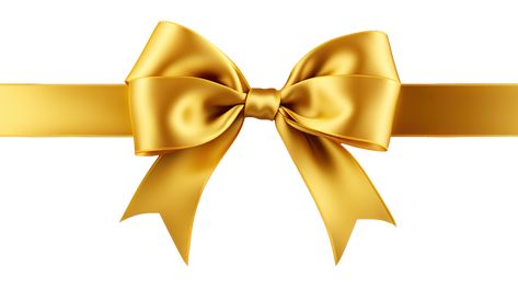 Gold Ribbon Png, Bow Designs, Trendy Bows, Ribbon Png, Yellow Ribbon, Creative Illustration, Wedding Invitation Card, Gold Ribbon, Gold Ribbons