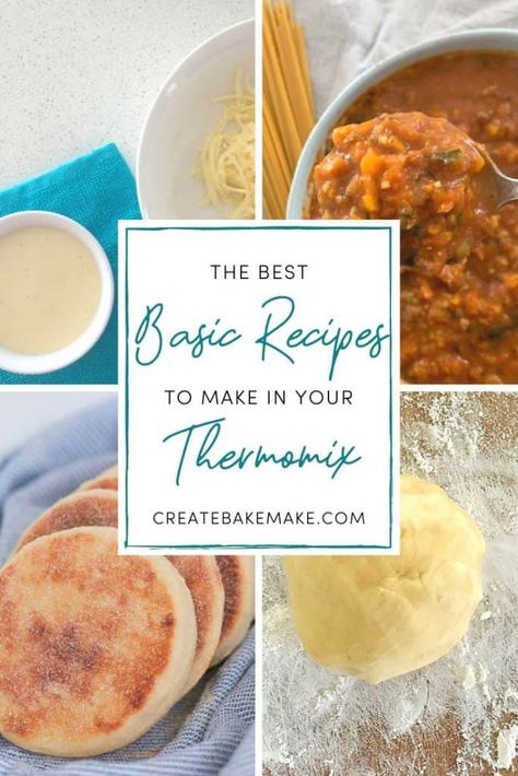 Just bought yourself a Thermomix, now what do you start cooking? I have gathered together this collection of fantastic basic recipes to make in your thermomix to get you started. Quick Biscuit Recipe, Thermomix Recipes Dinner, Thermomix Recipes Healthy, Snacks Sweet, Easy Vegetable Soup, Thermomix Baking, Healthy Protein Snacks, Thermomix Desserts, Vegetable Soup Recipes