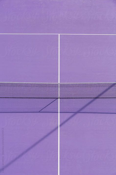 Purple Tennis Court by Luis Cerdeira Tennis Wallpaper, Tennis Dresses, Minimal Photography, Lavender Aesthetic, Activewear For Women, Upcycle Decor, Work Diy, Yoga Dance, Tennis Skirts