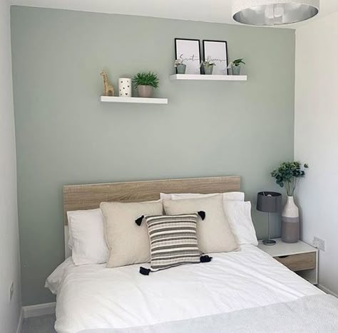 Trap Bedroom, Tranquil Dawn, Bedroom Board, Bedroom Painting, Tranquil Bedroom, Sage Green Bedroom, Calming Bedroom, Lounge Ideas, Bedroom Wall Colors