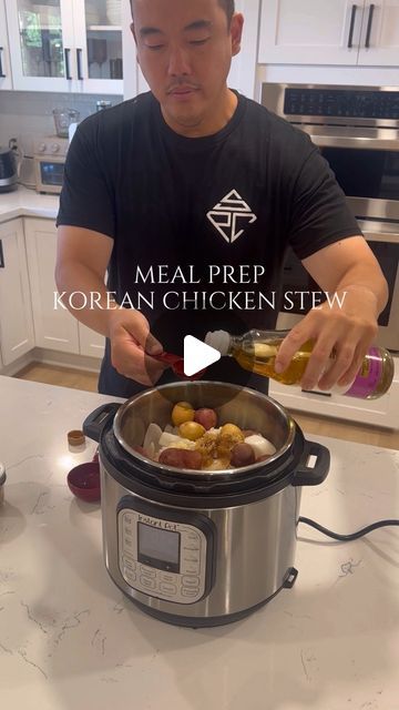 Jamie Yang on Instagram: "Korean Chicken Stew (non spicy version) Dak Dori Tang Instant Pot Recipe-  at the end we show how we prepare all 3 of our kiddos plates! The meat & veggies are SO soft you can easily mix it in with rice (super easy for them to eat)⁣ ⁣ Here is a step by step recipe (in reel) & we always make a lot to easily meal prep! Since we use Honey, we made sure that Mila was 12 months to feed her this❤️ ⁣ ⁣ Total cook time:⁣ ⁣ Ingredients: ⁣ -Chicken ⁣ -Onion⁣ -Carrots⁣ -Garlic⁣ -Soy Sauce⁣ -Mirin⁣ -Brown Sugar⁣ -Oyster Sauce⁣ -Honey ⁣ ⁣ Let us know if you have any questions! #mealprep #familyof5 #blw #solidsjourney ⁣ ⁣ ⁣ ⁣ ⁣ ⁣ ⁣ ⁣ ⁣ ⁣ ⁣ ⁣ ⁣ ⁣ Solids journey, solids, Mom and parent tips, cleaning tip, baby, Breastmilk, solids stains, production, breastfeeding, breastfed baby, Steam Pot Recipes, Instant Pot Stews, Instant Pot Korean Recipes, Chinese Postpartum Meals, Korean Meal Prep, Chicken Stew Instant Pot, Postpartum Soups And Stews, Chinese Postpartum Soup, Pressure Cooker Chicken Stew