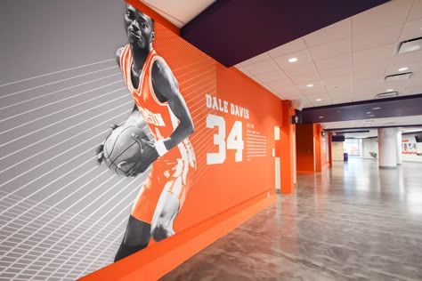 University Interior Design, University Interior, Office Wall Design, Sport Bar, Sports Branding, Sport Center, Exterior Renovation, Environmental Graphic Design, Clemson University