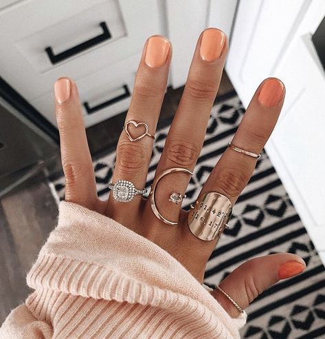 Orange Ombre Nails, Summer Nail Colors, Orange Nail Designs, Pink Ombre Nails, Basic Nails, Ombre Nail Designs, Summer Nails Colors, Dipped Nails, Orange Nails