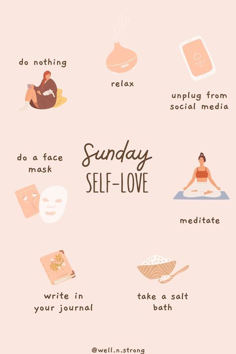 Sunday Aesthetic, Sunday Ideas, Self Care Day, Self Care Bullet Journal, Vie Motivation, Love Tips, Self Care Activities, Get Organized, Self Healing