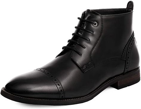 Mens Dress Ankle Boots, White Oxford Shoes, Dress Ankle Boots, Comfortable Dress Shoes, Mens Motorcycle Boots, Combat Boots Men, Cap Toe Boots, Cap Toe Shoes, Chelsea Boots Mens