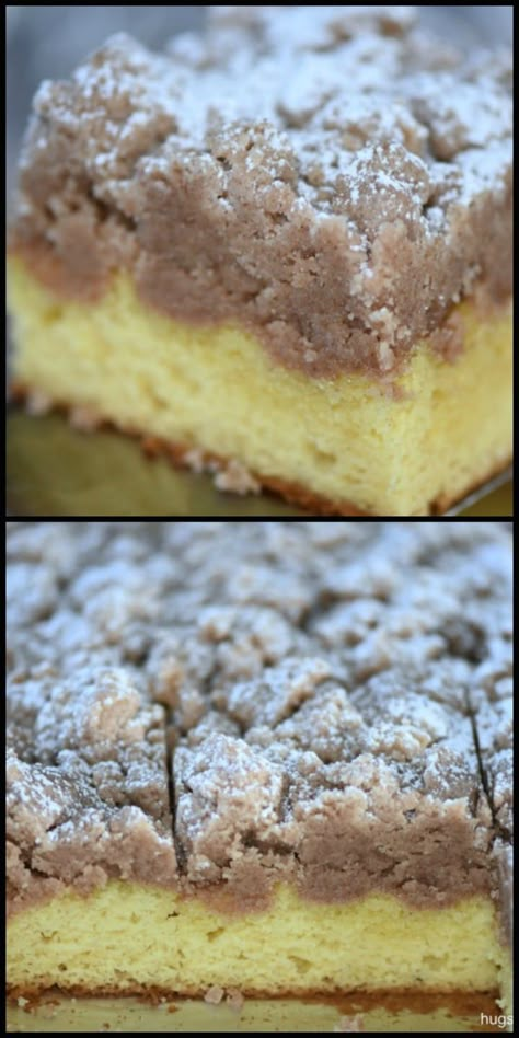 Moist Crumb Cake, The Best New York Crumb Cake, New York Desserts Recipes, Crumb Cake Recipe Box Cake, Sheet Pan Crumb Cake, Entenmanns Copycat Coffee Cake, Double Crumb Coffee Cake, Ny Style Crumb Cake, New York Style Crumb Cake