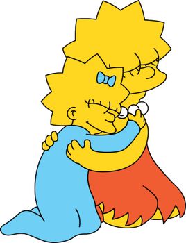 Bart And Lisa Simpson, Simpson Tv, Baby Disney Characters, Old Cartoon Shows, Sisterly Love, Simpsons Drawings, Maggie Simpson, Simpsons Characters, Simpsons Art