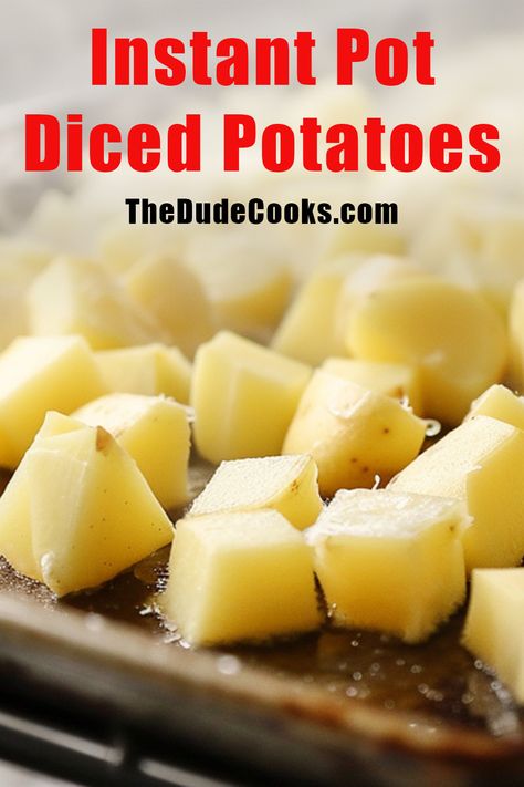 Cook ahead diced potatoes that are easy to make in your Instant Pot. Find out how long, storage of your potatoes, and other tips for par-cooking potatoes in your Instant Pot. Cubed Potatoes Instant Pot, Cooking Potatoes In Instant Pot, Instapot Potatoes Boiled, How To Cook Potatoes In Instant Pot, How Long To Cook Potatoes In Instant Pot, Steam Potatoes Instant Pot, Instant Pot Diced Potatoes, Potato’s In Instant Pot, Instant Pot Boiled Potatoes