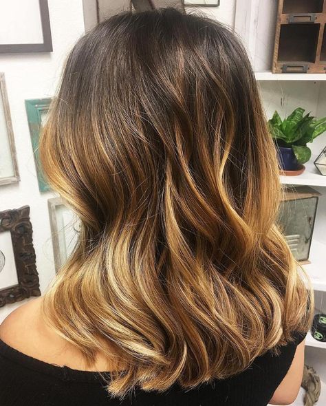 20 Ideas of Honey Balayage Highlights on Brown and Black Hair Highlights Brown Hair Short, Honey Blonde Balayage, Golden Blonde Hair Color, Balayage Straight, Balayage Straight Hair, Honey Balayage, Blonde Balayage Highlights, Black Hair Balayage, Golden Blonde Hair