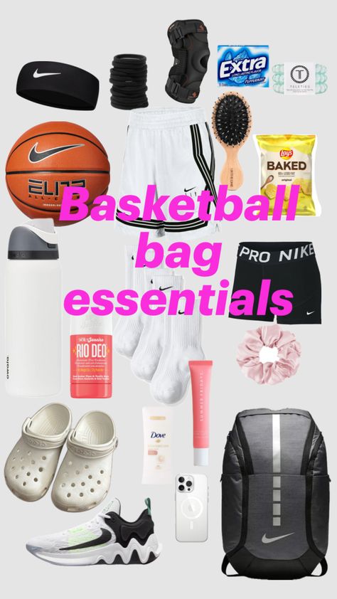 #Basketball #preppy #bagessentials What To Bring To Basketball Practice, Basketball Preppy, Basketball Game Outfit Women, Basketball Aesthetic, Basketball Problems, Basketball Game Outfit, Basketball Stuff, Basketball Bag, Game Outfit