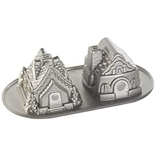 Nordic Ware Gingerbread House, Nordic Ware Bundt Pan, Ginger Bread House Diy, Fairytale Houses, Gingerbread Diy, Bread Mold, Small Cakes, Bundt Cake Pan, Aluminum Pans