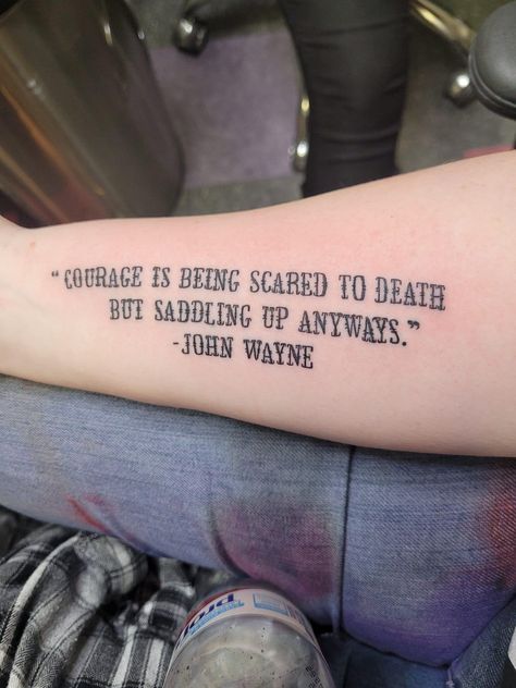 John Wayne Inspired Tattoos, Bull Skull Tattoo Women Chest, John Wayne Tattoo Ideas, Cowboys And Indians Tattoo, Cody Johnson Tattoo, John Wayne Tattoo, Doc Holliday Tattoo, Tattoo Men Ideas, Music Quote Tattoos