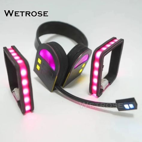 【Wetrose】In Stock Miku Led Light Kagamine Megurine Cosplay Props Head Gear Headwear Headphone Earphone Model Accessory Hairband Miku Headphones, Miku Cosplay, Head Gear, Cosplay Props, Costume Accessories, Cosplay Costumes, Led Light, Headphones, Led Lights