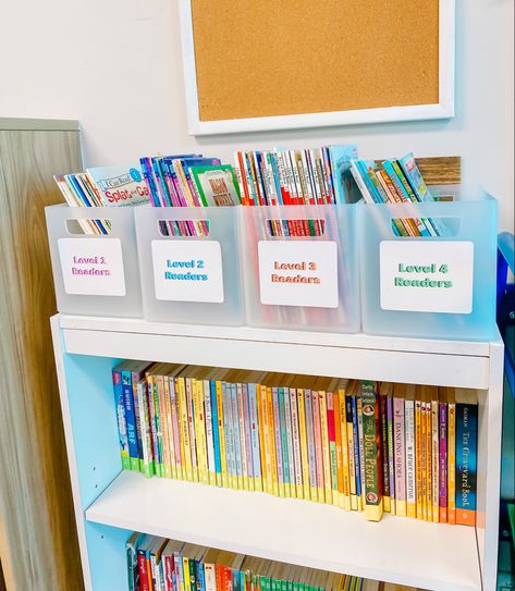 #classroomlibrary #classroomorganization #classroomdecorideas Classroom Book Organization, School Library Activities, Classroom Library Organization, Last Week Of School, Teachers Room, Book Bins, Library Organization, Class Library, Library Activities