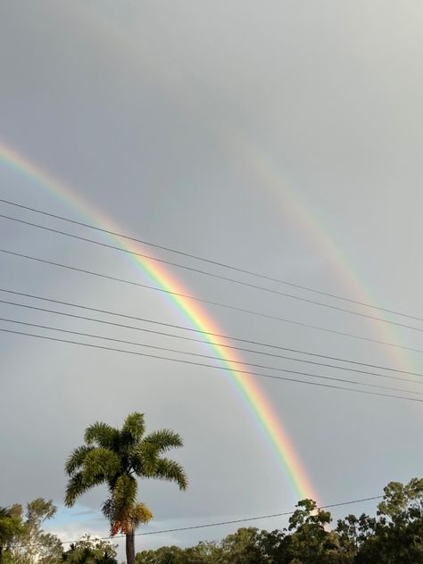 double rainbow aesthetic 🌈🌴 Double Rainbow Aesthetic, Double Rainbow, Rainbow Aesthetic, Rainbow, Pins, Nature