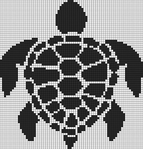 Alpha pattern #149315 | BraceletBook Sea Turtle Alpha Pattern, Turtle Alpha Pattern, Tapestry Crochet Ideas, Alfa Pattern, Crochet Turtle Pattern, Graph Crochet, Turtle Pattern, Crochet Turtle, Crochet Clothes Patterns