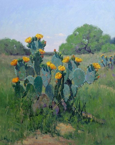 Oak Trees Landscaping, Skin Packaging, Urea Cream, Cactus Arrangement, Cactus Paintings, Abstract Ideas, Indian Paintbrush, Cactus Painting, Selling Paintings