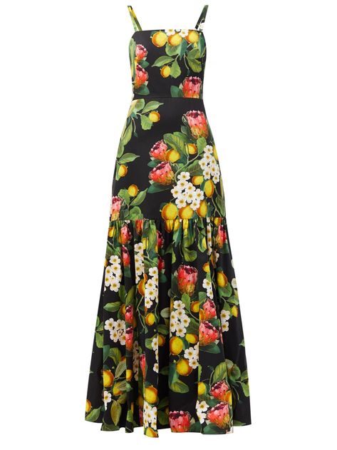 English Clothes, Learning Grammar, Borgo De Nor, Lemon Blossoms, Cotton Maxi Dress, Blossom Print, Tiered Maxi Skirt, Cotton Maxi, Maxi Dress Cotton